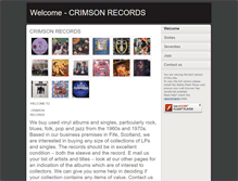 Tablet Screenshot of crimsonrecords.net